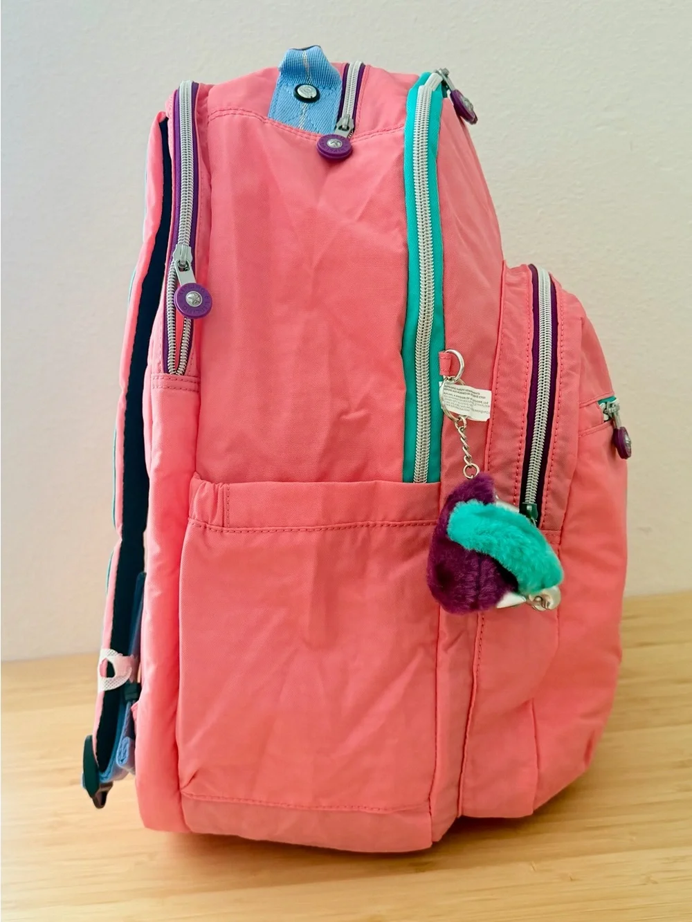 Kipling Seoul Extra Large 17” Laptop Backpack Coral Party